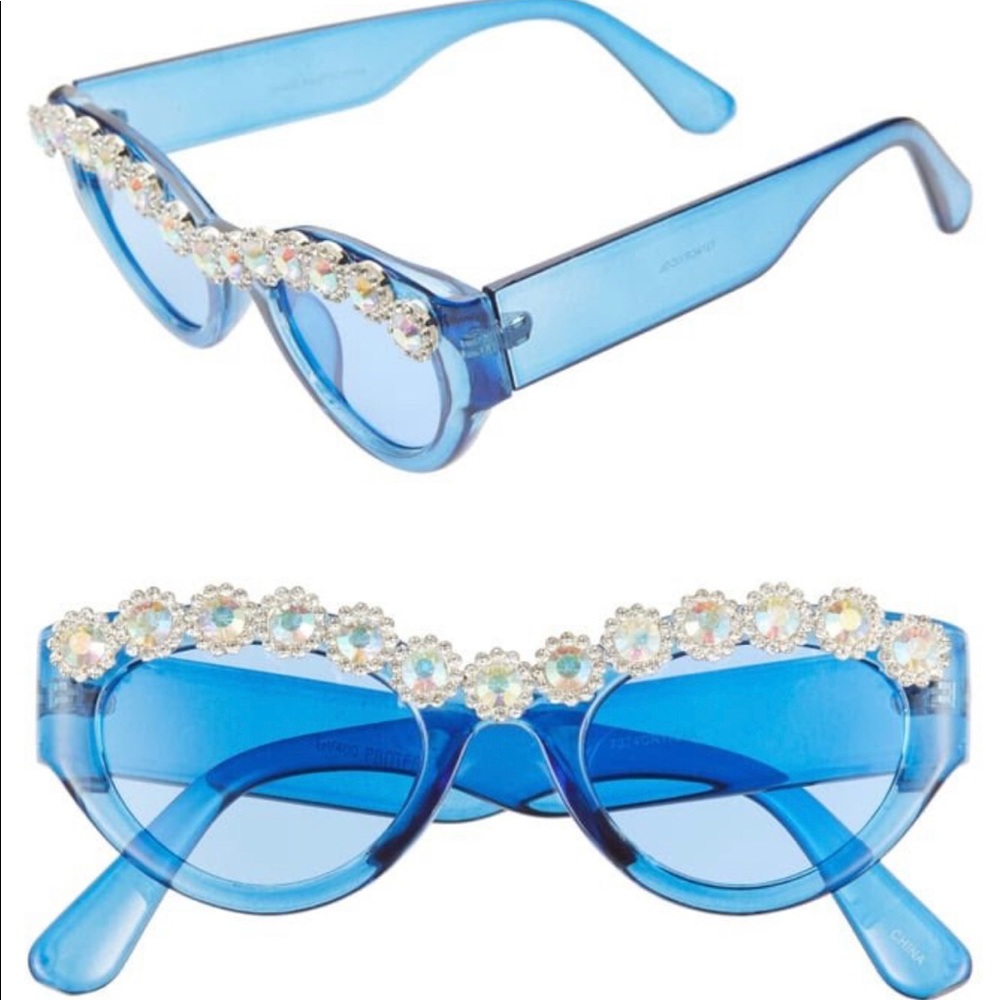 Rad + Refined Blue Nova Crystal Sunglasses 🕶